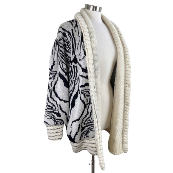 NINA MARTINI Vintage Animal Print Sweater size L - Picture 2 of 9